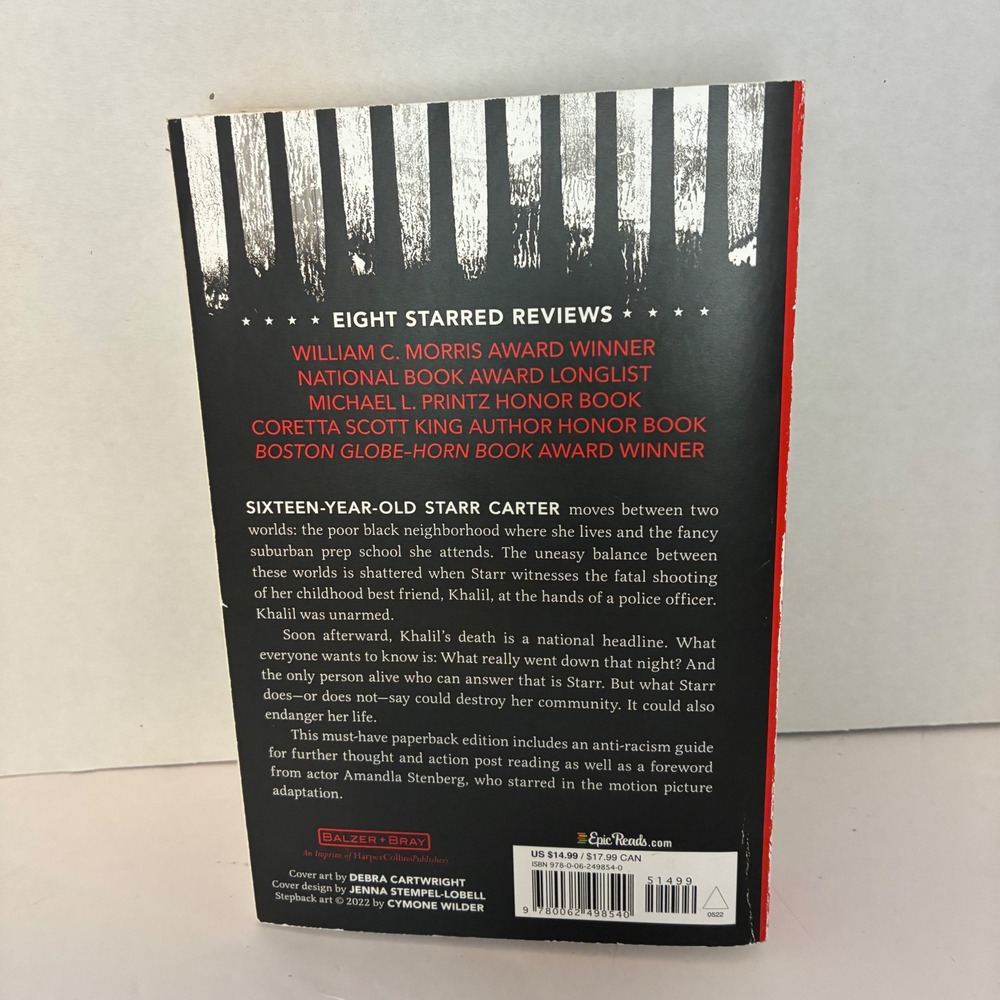 The Hate U Give Book Angie Thomas YA Kidcore Fiction Paperback Anti-Racism Guide - Picture 5 of 10